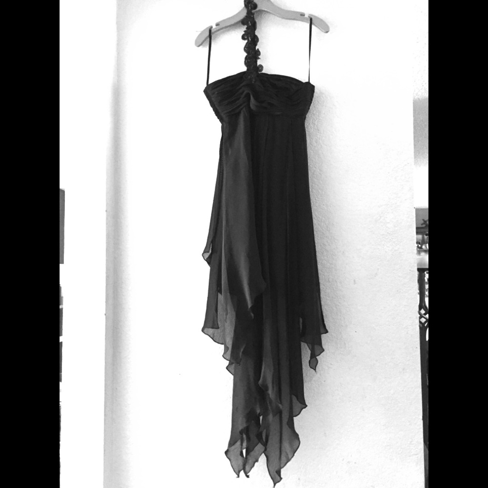 Adrianna Papell Black Beaded Dress